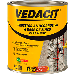 Protetor Anticorrosivo À Base De Zinco (Lata 900 ML) - VEDACIT