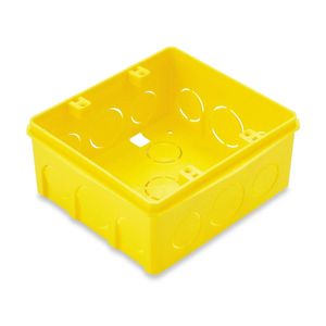 Caixa Embutir Retangular Amarela 4x4 - Tramontina