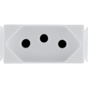 Módulo Tomada 2P + T 10A/250V Aria Branca - Tramontina