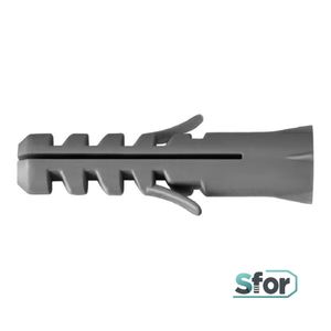 Bucha Plástica 8MM Sem Aba Pacote com 100 peças - Sfor