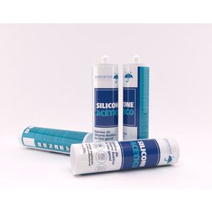 Silicone Acético Branco (Cartucho 250 gramas) - WATERPROOF