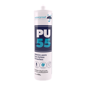 Adesivo para Parabrisa PU55 Preto (Cartucho 380 g) - WATERPROOF