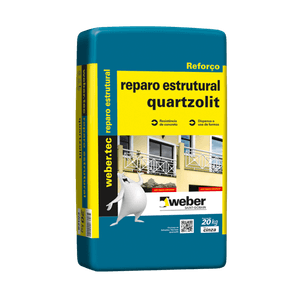 Argamassa de Reparo Estrutural Quartzolit (Saco 20 kg) - WEBER QUARTZOLIT