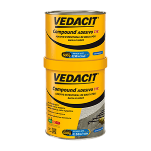Compound Adesivo Epóxi Tix Lata 1kg - VEDACIT PRO