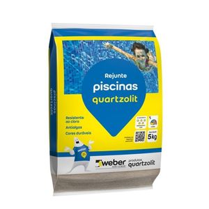 Rejunte Piscina Cinza Platina Saco 5Kg - WEBER QUARTZOLIT