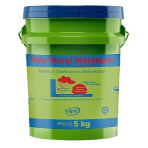 Hey Dicryl Mastique Branco (Balde 5kg) - VIAPOL