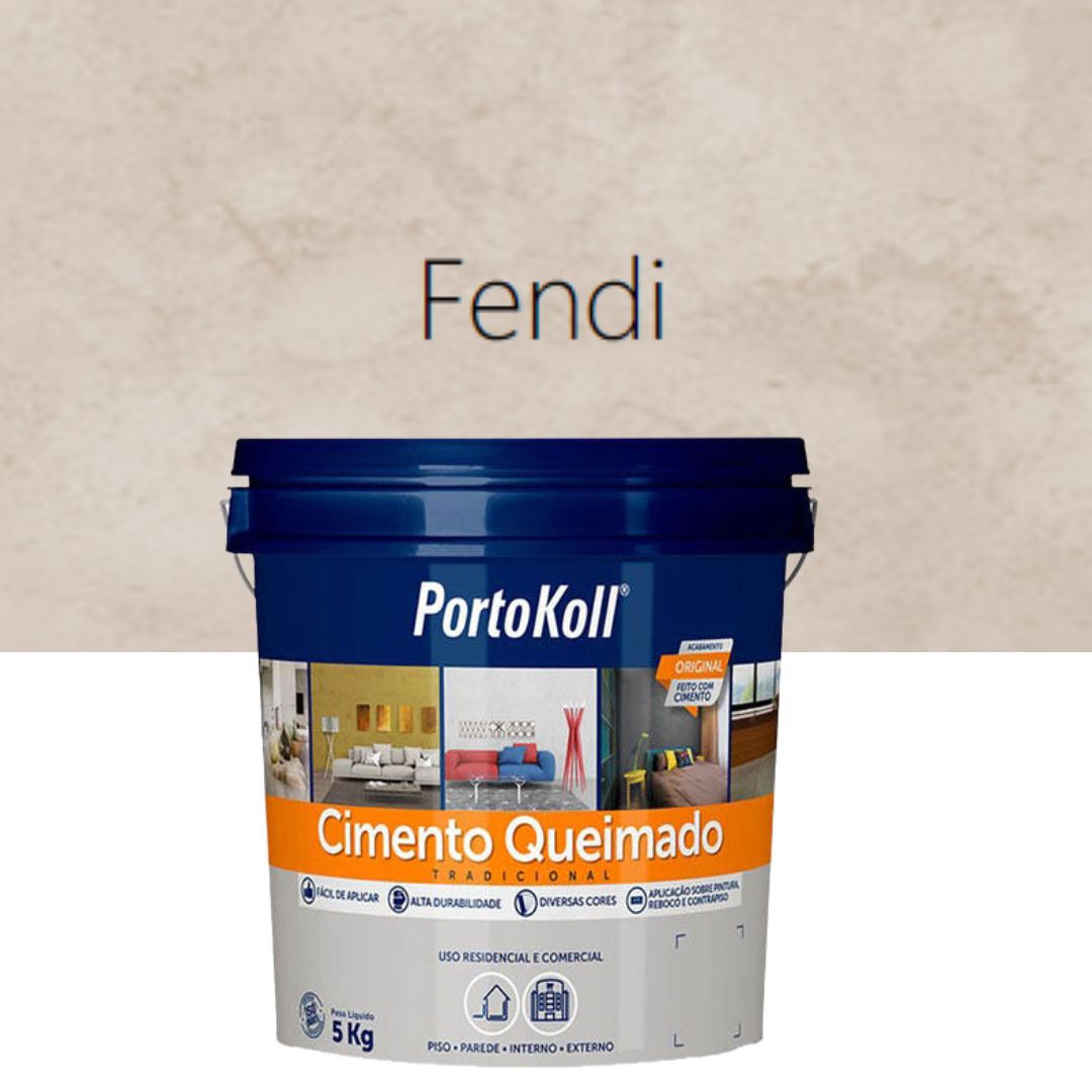 Cimento Queimado Perolizado Fendi - 1,6Kg - Cimento Queimado