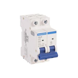 Disjuntor TDJ3 ‘DIN’ Bipolar 50A C – TRAMONTINA