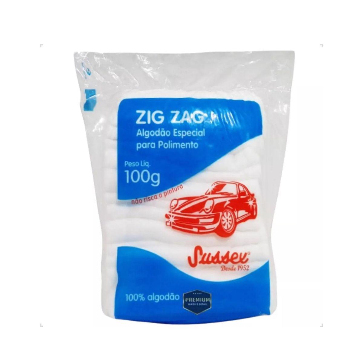 Algodão Automotivo Polimento para Encerar 100g - ZIG ZAG