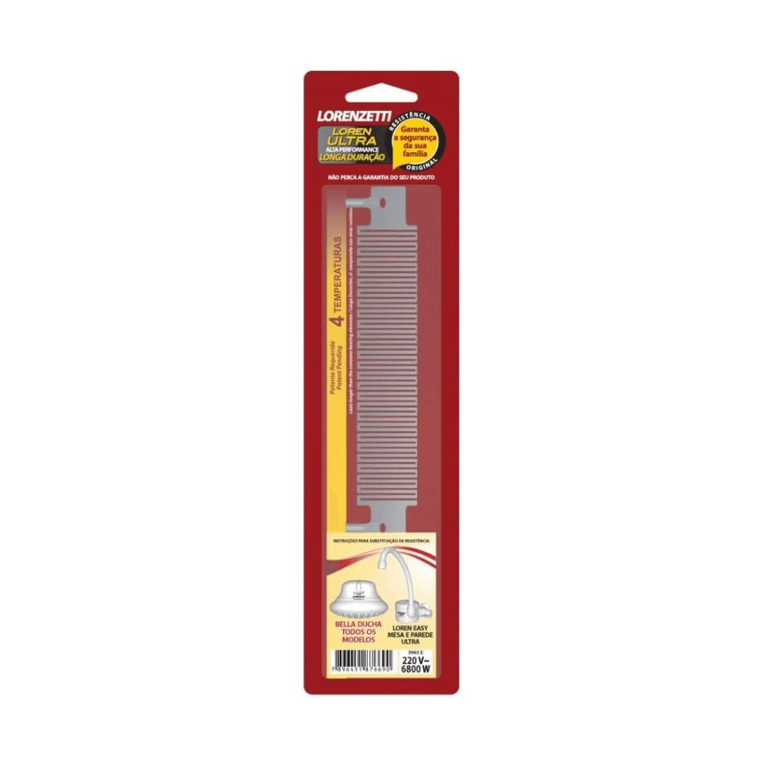 Resistência Bella Ducha 4T 220v 6800w - LORENZETTI