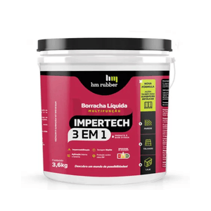 Impertech 3 em 1 Preto Galão 3,6kg - HM RUBBER