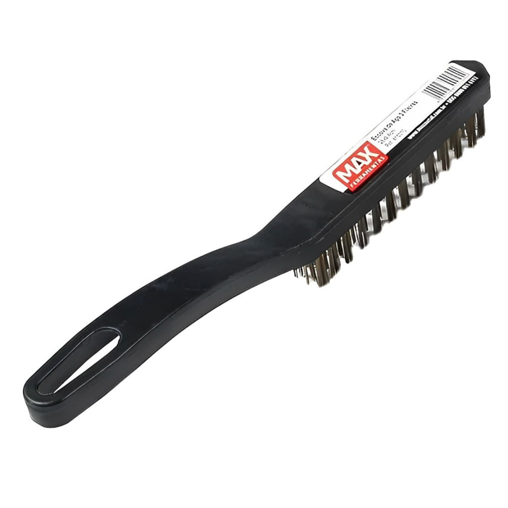 Escova de Aço Manual Plast C/ Cabo - MAX
