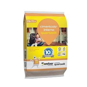 Argamassa AC-I Uso Interno (Saco 5kg) - WEBER QUARTZOLIT