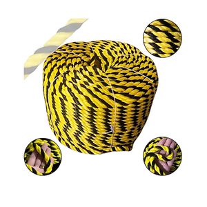 Corda Sinalização Zebrada Preta/amarela 10,0 MM - PAMPA