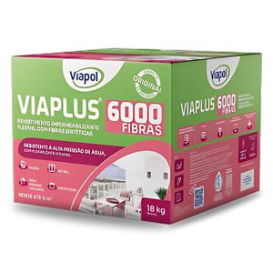 Impermeabilizante Viaplus 6000 Fibras (Caixa 18 Kg) - VIAPOL