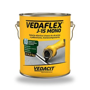 Vedaflex J-15 Mono Selante Pu Alcatrão Galão 4,3kg - VEDACIT