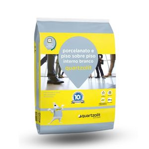 Porcelanato Interno e Piso Sobre Piso Branco Argamassa (Saco 20Kg) - Quartzolit
