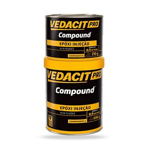 Compound Epóxi Injeção (Lata 1kg) - Vedacit Pro