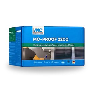 Proof 2200 Membrana PU Bi Componente (Conjunto 12KG Cinza ) [A (4,95kg)+B(1,05kg)] - MC BAUCHEMIE