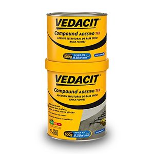 Compound Adesivo Epóxi Tix (Lata 1kg) - VEDACIT PRO
