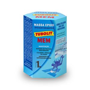 Massa Epóxi MEM cor Azul Piscina (Conjunto de 1 kg) - TUBOLIT