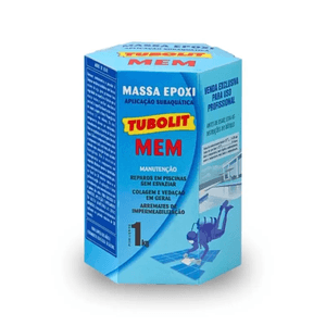 Massa Epóxi MEM cor Branca (Conjunto de 1 kg) - TUBOLIT