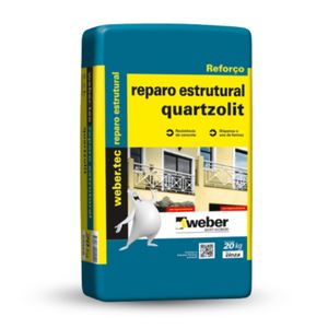 Argamassa de Reparo Estrutural Quartzolit (Saco 20 kg) - WEBER QUARTZOLIT